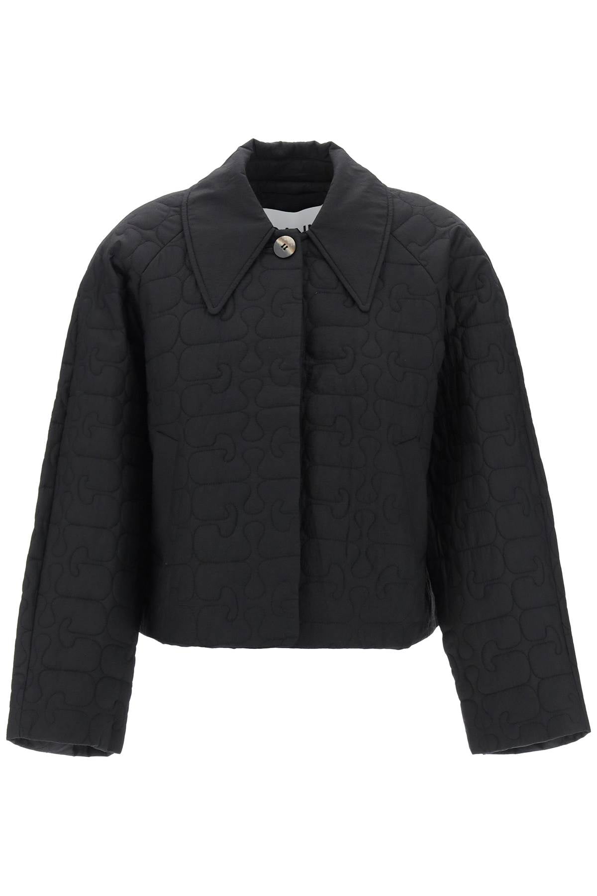 Ganni Short Quilted Jacket Women - Walmart.com