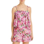 Ganni Womens Cotton Floral Print Cami