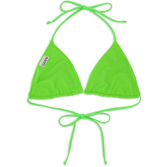 Ganni Womens Slide String Bikini Swim Top