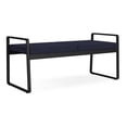 thumbnail image 1 of Gansett Reception Waiting Room Healthcare 2-Seat Bench / Black Steel / Navy Blue, 1 of 5