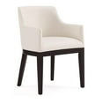 thumbnail image 1 of Manhattan Comfort Gansevoort 19.5" Faux Leather Dining Armchair in Cream, 1 of 11