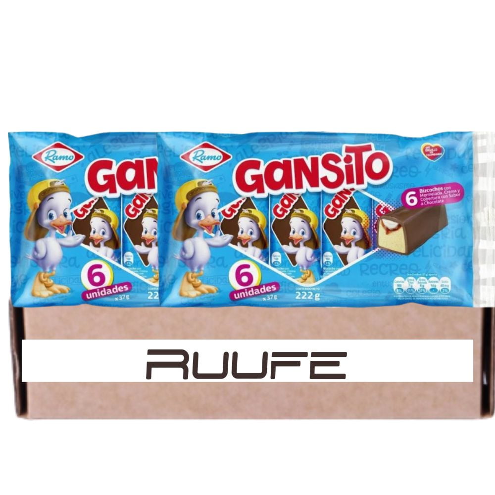 Gansito Snack Cake covered with Chocolate (Pack of 2) and blackberry and arequipe right inside