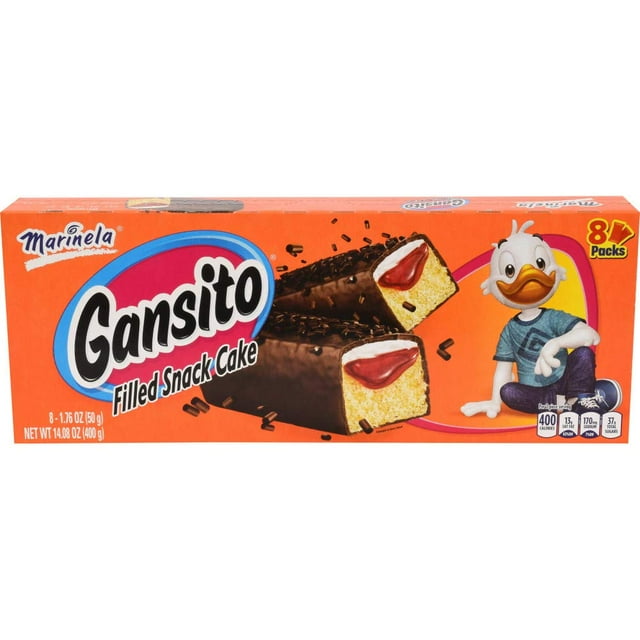 Gansito Strawberry and Crème Filled Snack Cakes | 1 pack (8 count ...