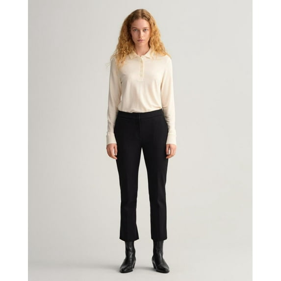 Gant Apparel S Women's D1. Jersey Cigarette Pants Iterations Black , 38 Reg US