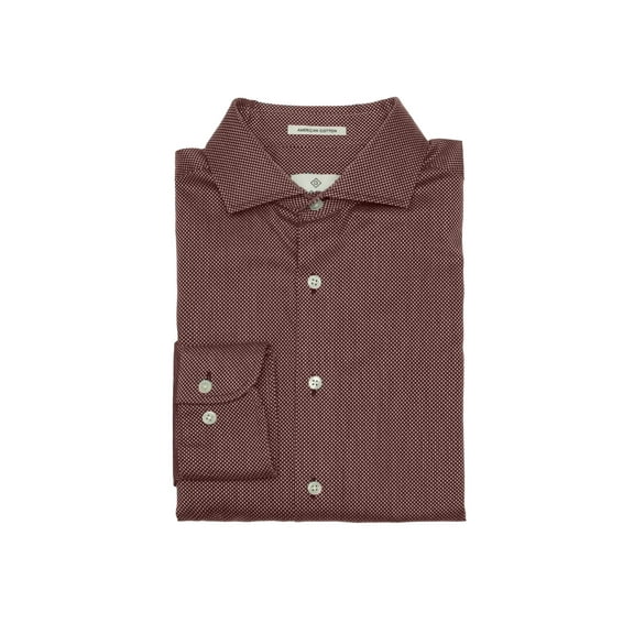 Gant Diamond G Men's Fitted Dobby Amalfi Collar Shirt (3050406), Medium, Americano