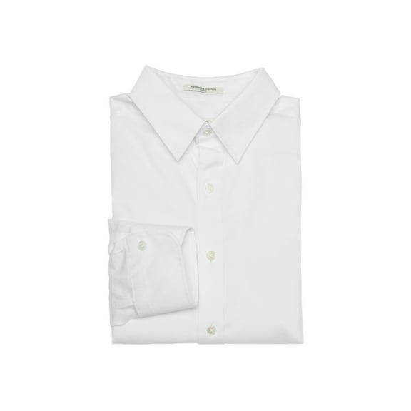 Gant Diamond G Men's Fitted Redux Tie Pin Collar Shirt (3051066), Medium, White