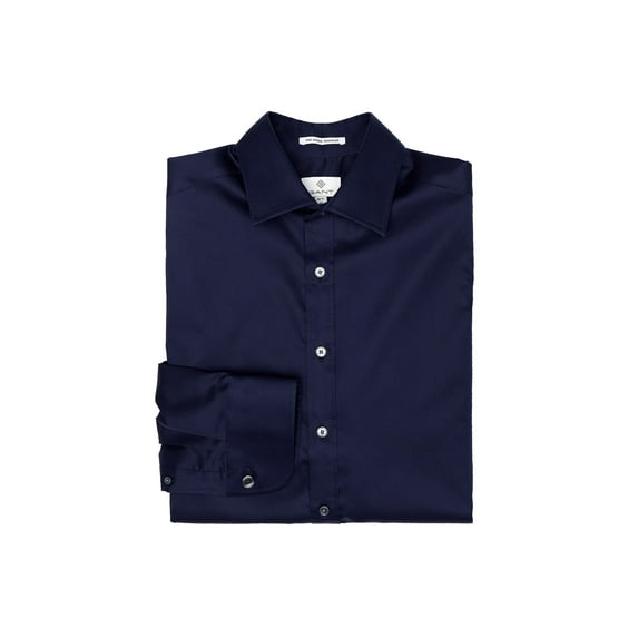 Gant Diamond G Men's Plain Sateen The Good Traveler Shirt (384102), Persian Blue, 39