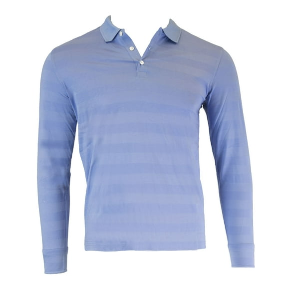 Gant Diamond G Men's Tonal Stripe Long Sleeve Polo (265400), Medium, Sky
