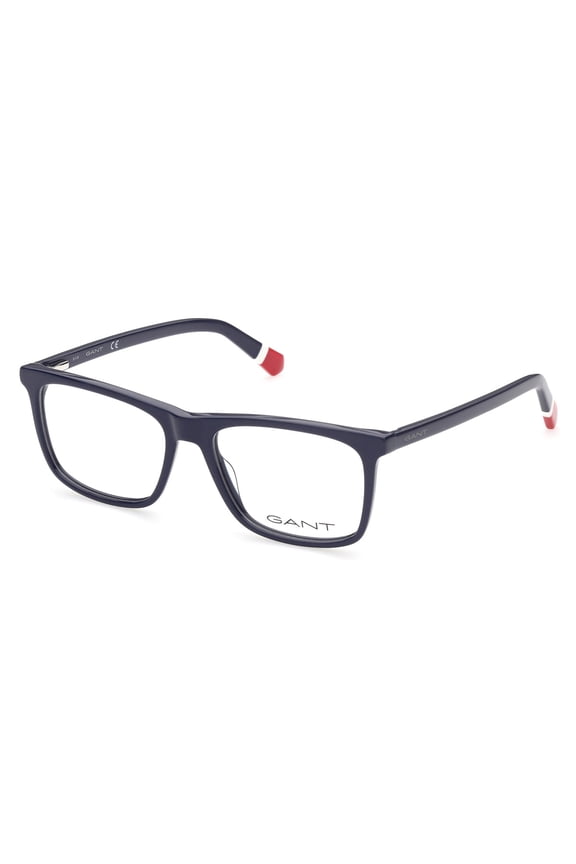 GA3230 Full Rim Rectangle Shiny Blue Eyeglasses