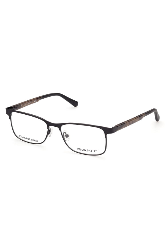 GA3234 Full Rim Rectangle Matte Black Eyeglasses