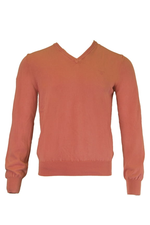 Men's Antique Cotton V-Neck Sweater, Medium, Paradise Pink