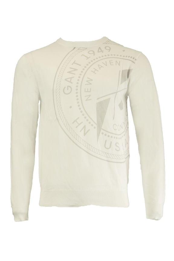 Men's O1 Circle Print Crew, Medium, White