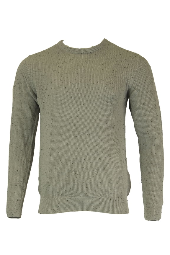 Men's O1 Pique Neps Crew, Medium, Grey Melange