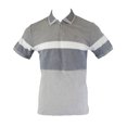 thumbnail image 1 of Gant Men's Oxford Half Zip Pique Short Sleeve Rugger (252317), Medium, Grey Melange, 1 of 1