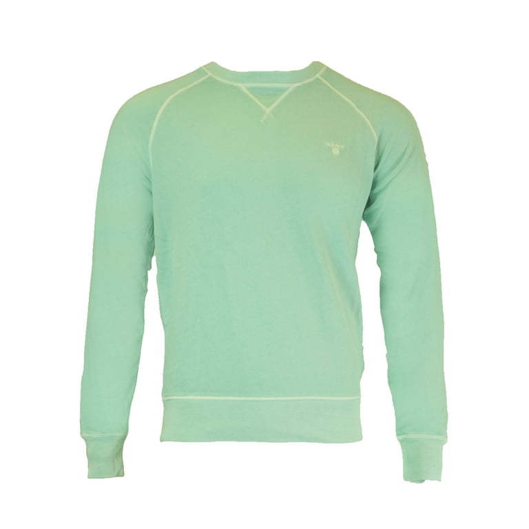 Gant Men\'s Sunbleached Crew Neck Sweatshirt, Medium, Opal Green