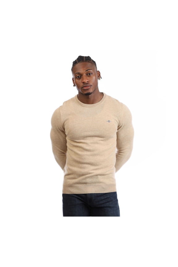 Mens Lambswool Blend Crew Neck Sweatshirt