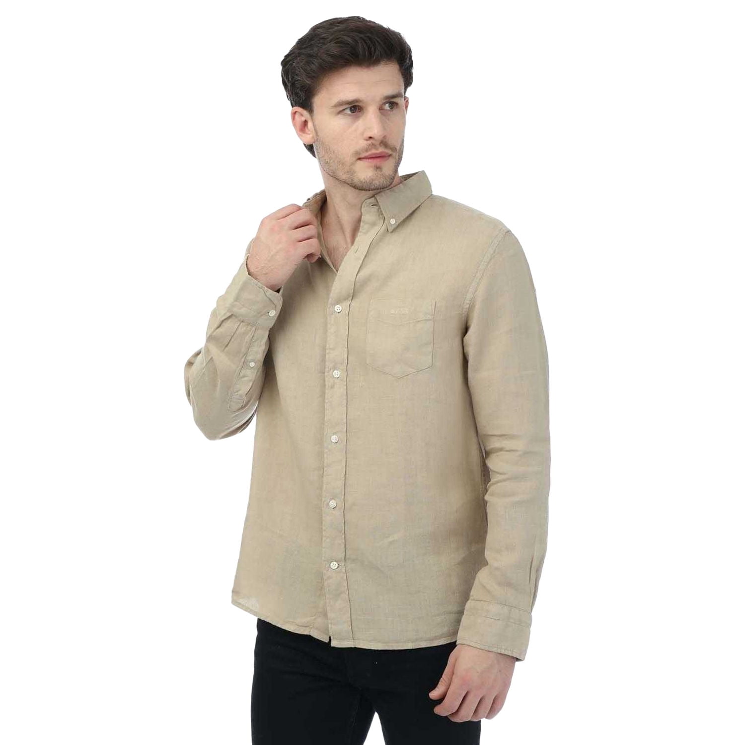 Gant Mens Linen Regular Shirt - Walmart.com