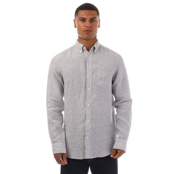 Gant Mens Striped Linen Regular Shirt