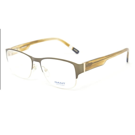 Gant Nicholas Semi-Rimless Eyeglass Frames 54mm Satin Olive