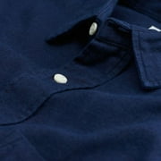 Gant Rugger Men's Indigo Flannel Hugger Button Up Shirt (344812), Medium, Dark Indigo