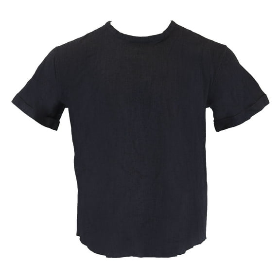 Gant Rugger Men's Solid Slub Woven Tee (341146), Medium, Sunset Orange