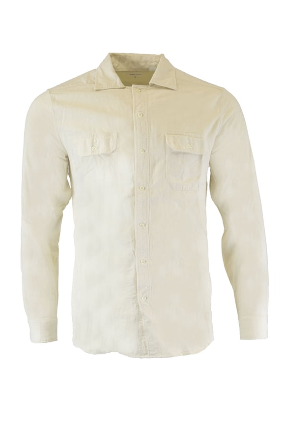 Rugger Men's The Slubber Shirt 3080634, Medium, Cream