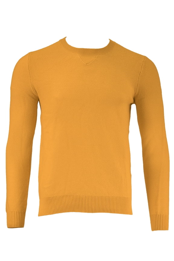 Rugger Men's Twill Textured Crew (84235), Warm Sun, Medium