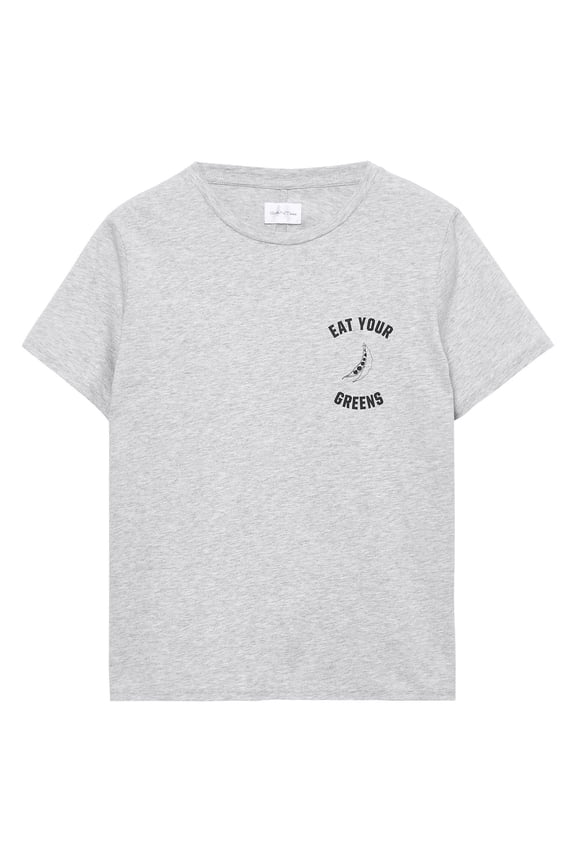 Rugger Women's Eat Your Greens Tee (406429), Grey Melange, Small