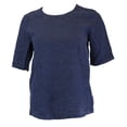 thumbnail image 1 of Gant Rugger Women's Inidgo Shirt Back Blouse (4382000), Dark Indigo, Small, 1 of 2
