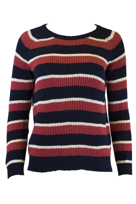 Women's Stripe-O-Rama Sweater (48809), Navy, Small