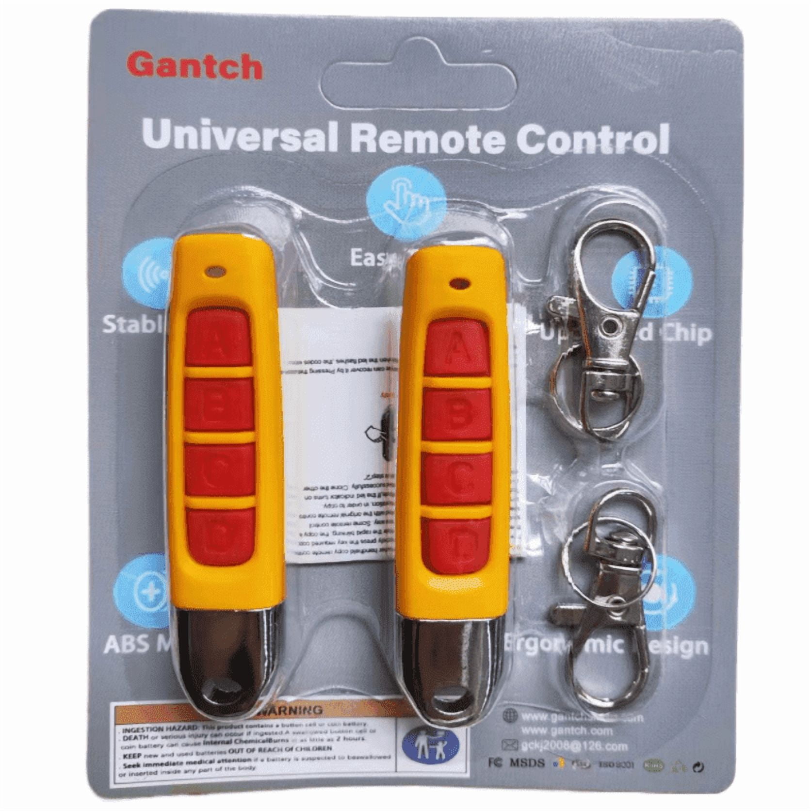 Generic Key Fob Gantch Universal Copy Remote Key Smart Home Remote Control Key Fob, 4 ...
