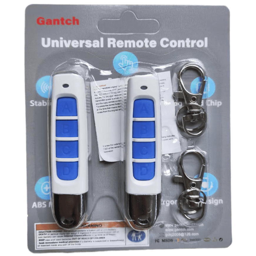 Generic Key Fob Gantch Universal Copy Remote Key Smart Home Remote Control Key Fob, 4 ...