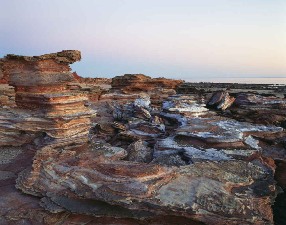 Gantheaume Point at sunset Broome Australia Canvas Art - David Kirkland Design Pics (34 x 26)