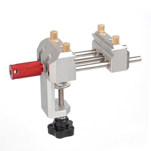 Ganwei Aluminium Alloy Precision Table Clamp Multi-function Mini Household DIY Woodworking Bench Vise Silver, Max Grip 3.15 in / 80 mm[cite: 1]