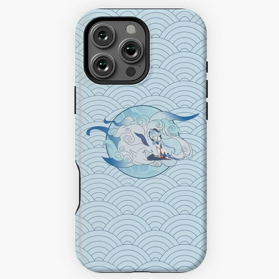 Ganyu Genshin Pattern Cute Cryo Art Phone Case For iPhone 17 16 15 14 ...