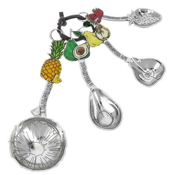 Ganz 4-Piece Measuring Spoons Set, Colorful Fruits