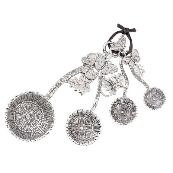 Ganz 4-Piece Measuring Spoons Set, Sunflower