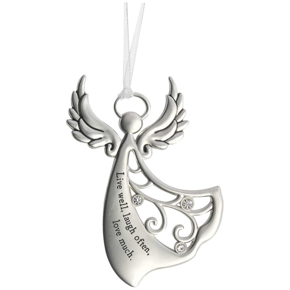 Ganz Angels by Your Side Ornament - Live Well, Laugh Often, Love Much.