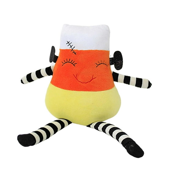 Ganz Candy Corn Shelf Sitter - One Plush Sitter 7.0 Inch, Polyester - Halloween Monster Mh182318 Frankie