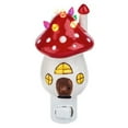 thumbnail image 1 of Ganz Christmas Toad Stool Night Light 5 Inch Multicolor Plug In, 1 of 2