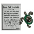 thumbnail image 1 of Ganz Good Luck Sea Turtle Pocket Charm with Story Card (Green), 1 of 3