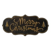 Ganz Gunmetal with Gold Embossed "Merry Christmas" Wall Decor