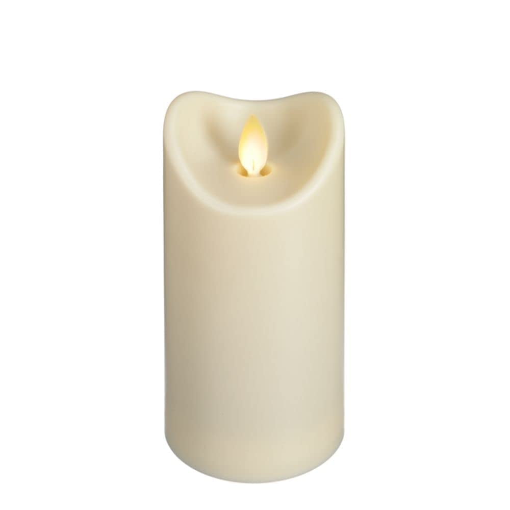 Ganz 2.75"x6" Flameless LED Resin Pillar Candle – Safe, Realistic Glow for Home Décor & Centerpieces