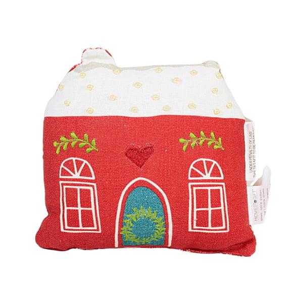 Ganz House Pillow - One Pillow 7 Inch, Cotton - Fabric Pearl Beads Mx187421 Red