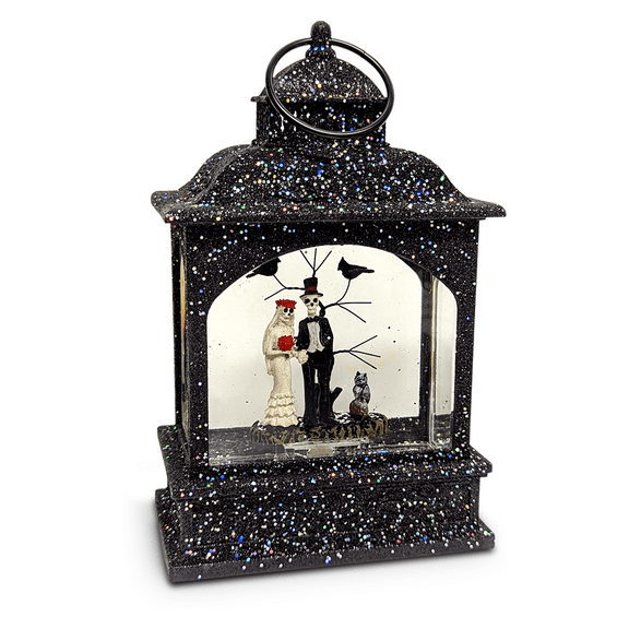 Ganz LED Shimmer Lantern, Spooky Couple