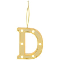 Ganz Led Light Up Marquee Initial Ornaments Letters – Gold/D