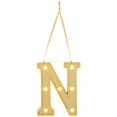thumbnail image 1 of Ganz Led Light Up Marquee Initial Ornaments Letters – Gold/N, 1 of 1