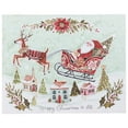 thumbnail image 1 of Ganz Led Light Up Santa in Sleigh Wall Decor Canvas - Happy Christmas To All, 1 of 3