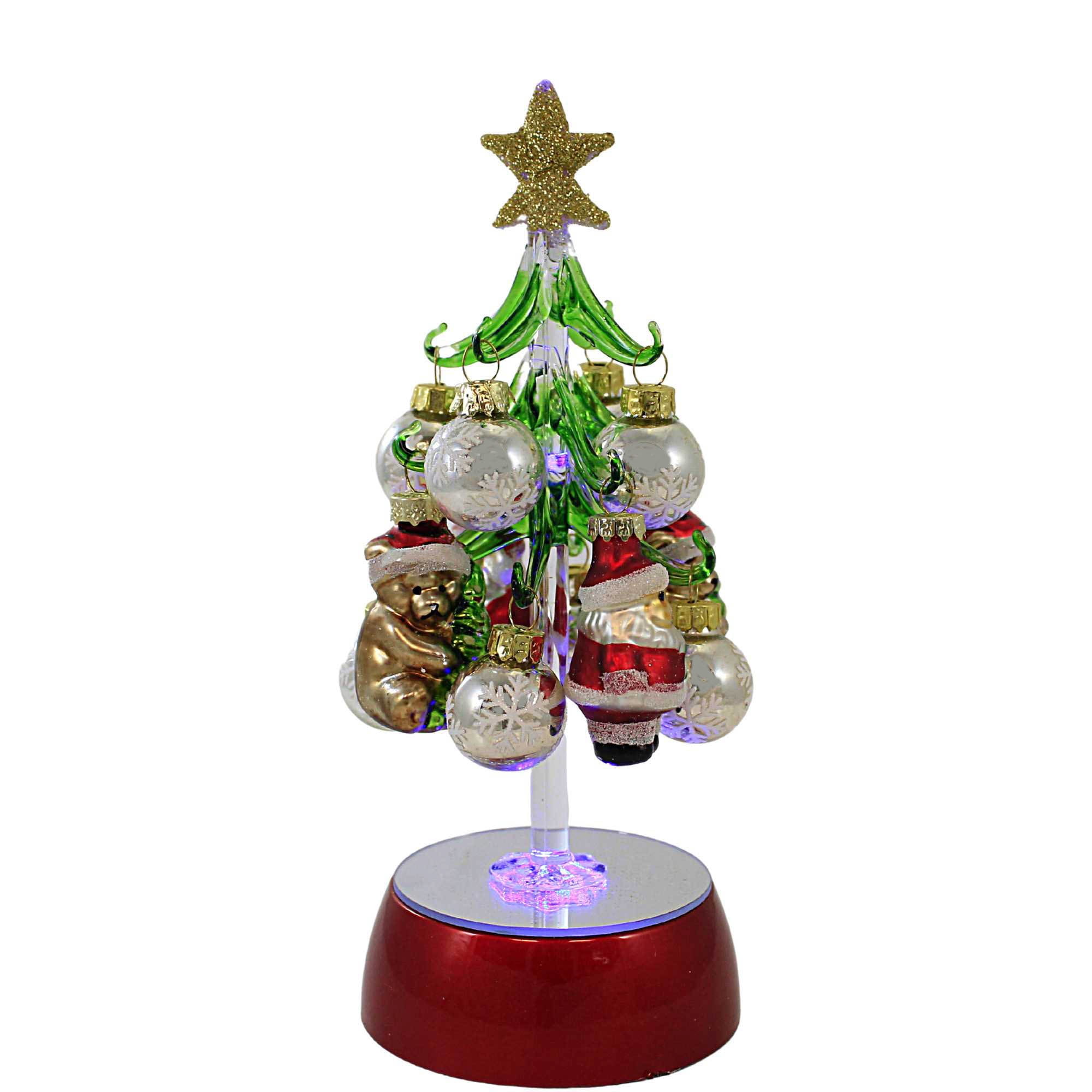 【メーカー直売】の商品をすべて Ornaments With Tree Christmas Up Light Ganz - Tree Glass One その他