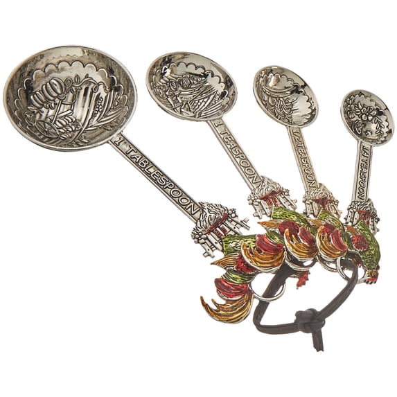 Ganz MSRNG SPNS 4PCSET,ZI Rooster Measuring Spoons